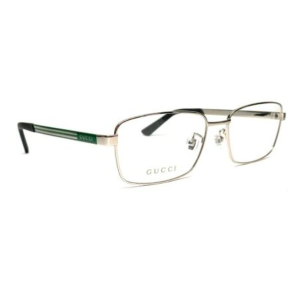 Gucci Men's Silver Grey Eyeglasses!